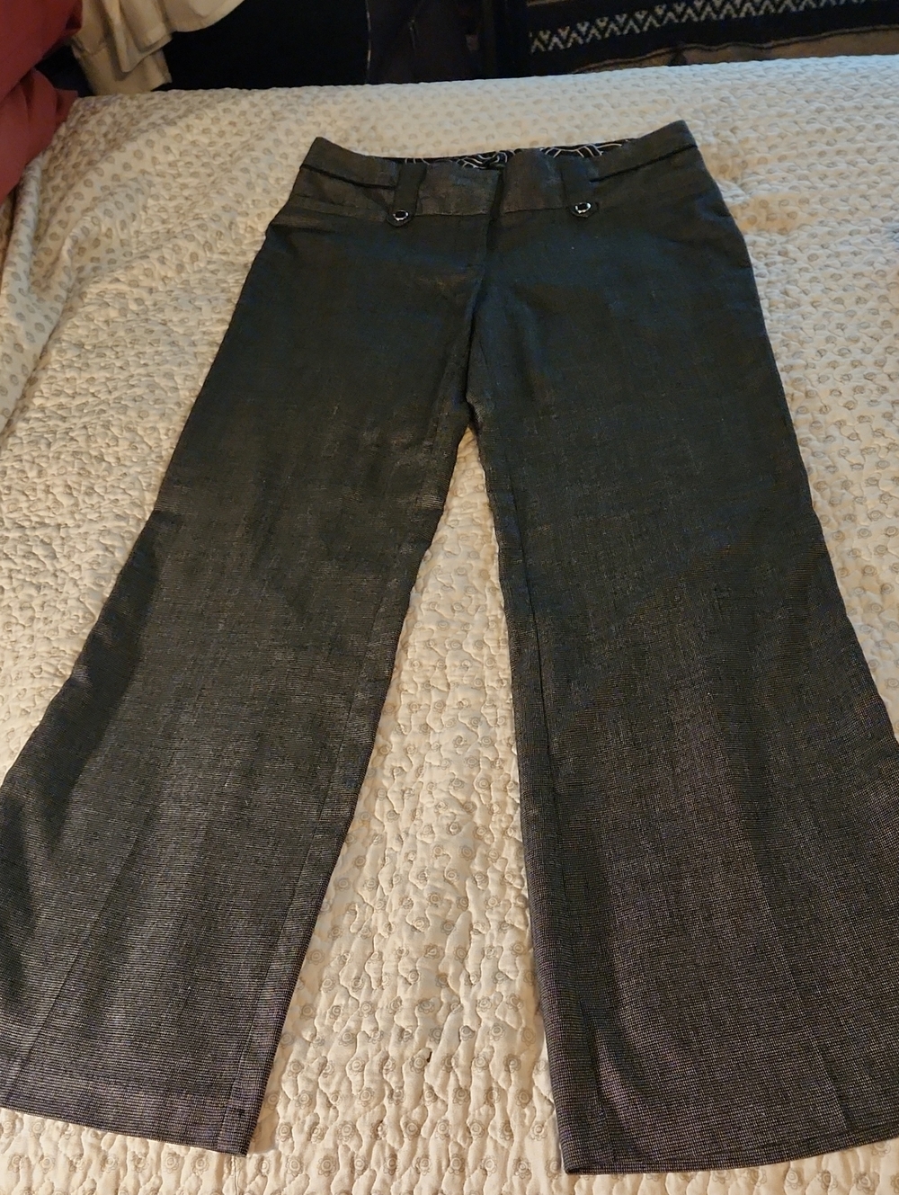 Maurices Wide-Leg Pants in Charcoal Gray